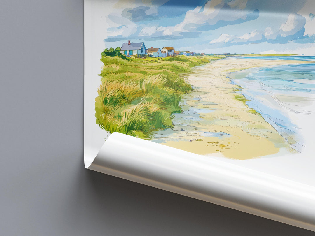 North Norfolk Coast Watercolor Poster Wall Art North Norfolk Decor Home Décor North Norfolk Gift UK Art Lover Gift, Travel Souvenir Print