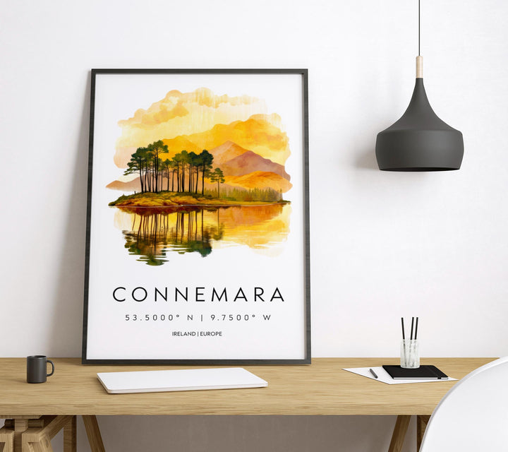 Connemara Watercolor Poster Wall Art Connemara Wall Decor Home Décor Connemara Gift Ireland Art Lover Gift, Travel Souvenir Print