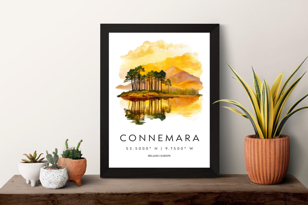 Connemara Watercolor Poster Wall Art Connemara Wall Decor Home Décor Connemara Gift Ireland Art Lover Gift, Travel Souvenir Print