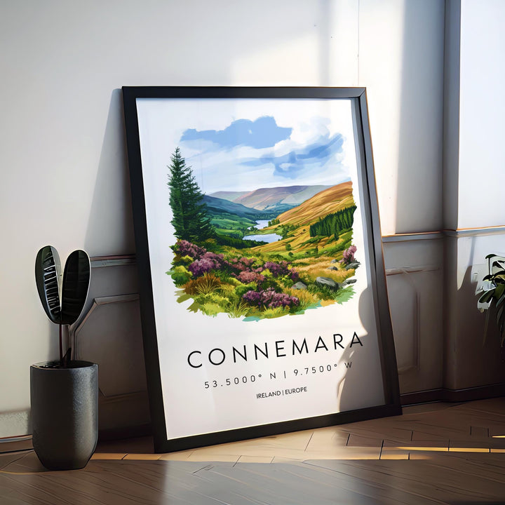 Connemara Watercolor Poster Wall Art Connemara Wall Decor Home Décor Connemara Gift Ireland Art Lover Gift, Travel Souvenir Print