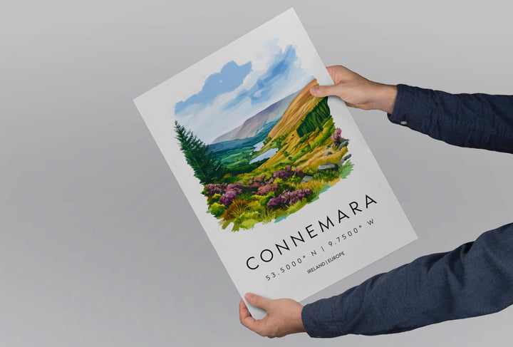 Connemara Watercolor Poster Wall Art Connemara Wall Decor Home Décor Connemara Gift Ireland Art Lover Gift, Travel Souvenir Print
