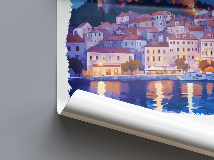 Šibenik Watercolor Poster Wall Art Šibenik Wall Decor Home Décor Šibenik Gift Croatia Art Lover Gift, Travel Souvenir Print