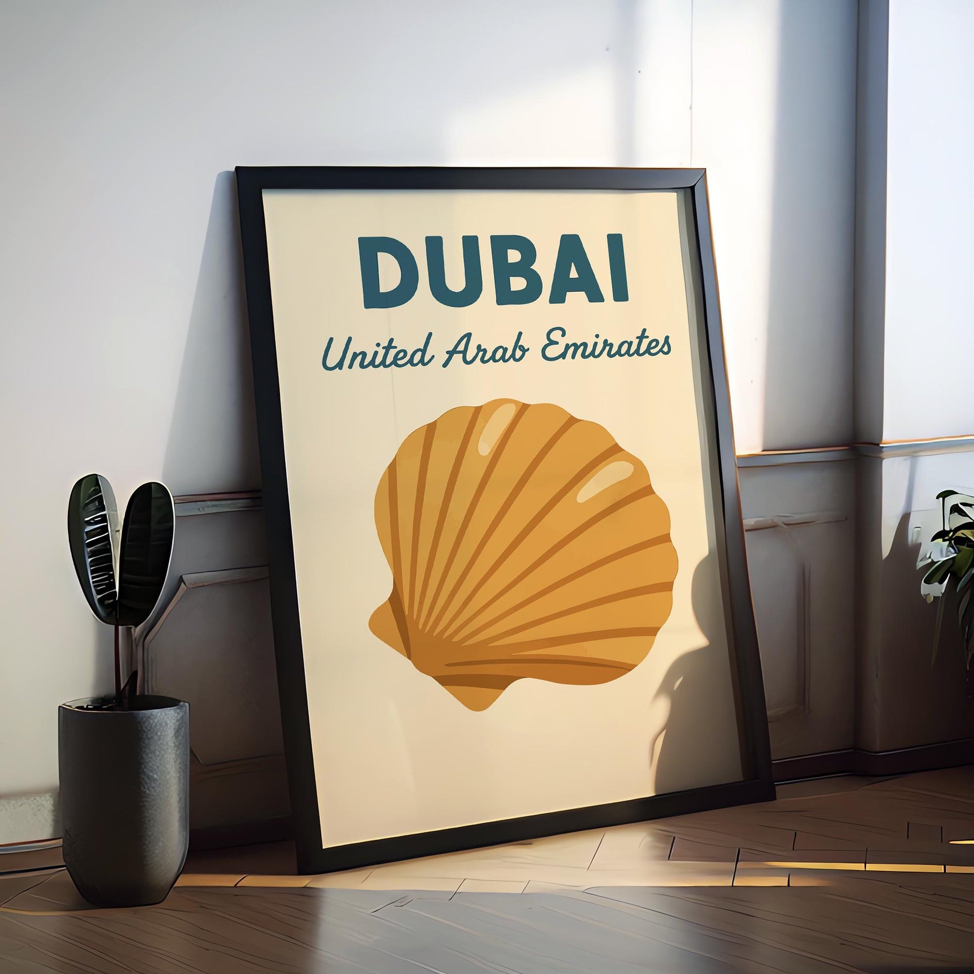 Dubai Preppy Poster Wall Art Dubai Wall Decor Home Décor Dubai Gift UAE Art Lover Gift, Travel Souvenir Print