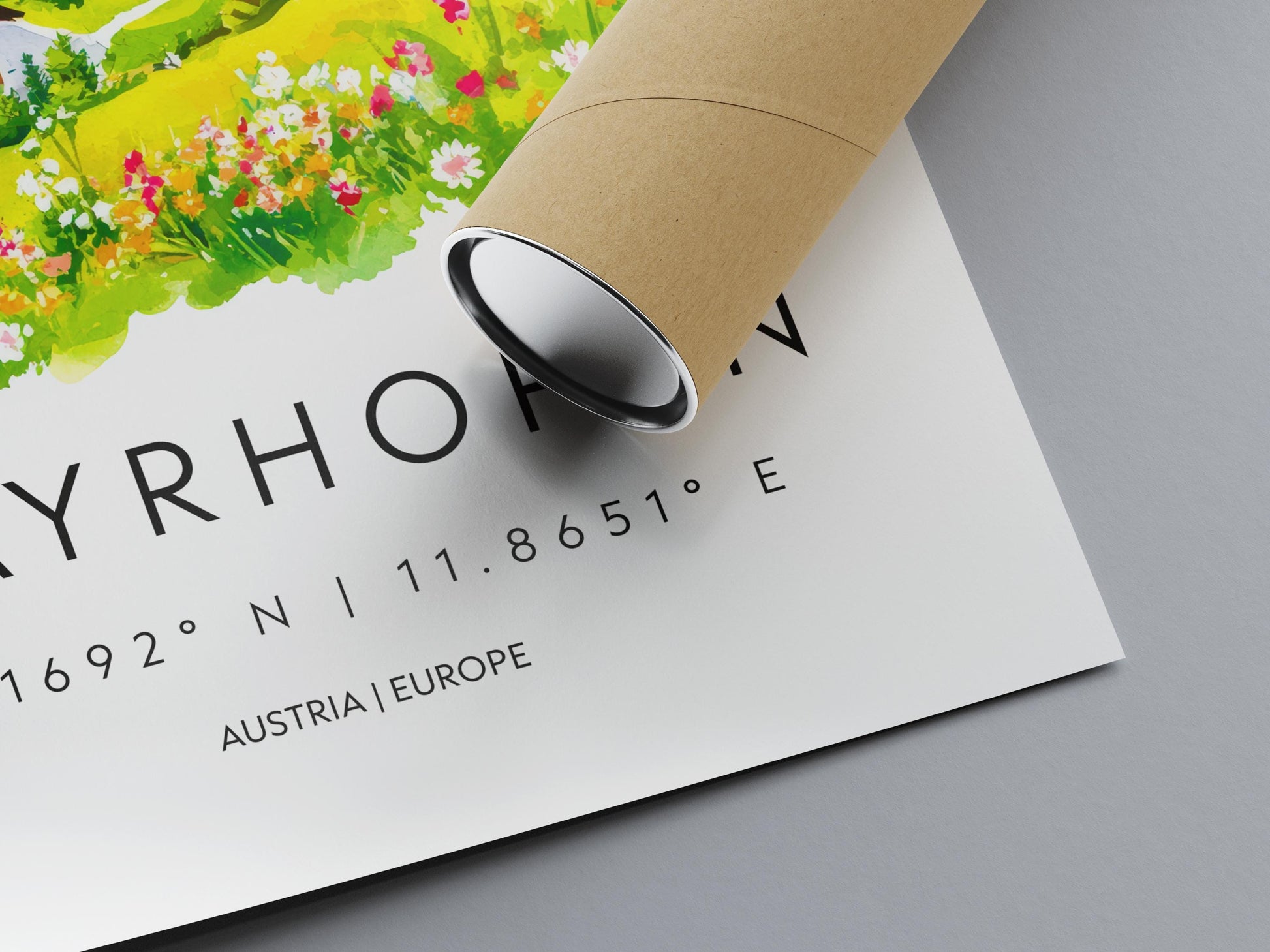 Mayrhofen Watercolor Poster Wall Art Mayrhofen Wall Decor Home Décor Mayrhofen Gift Austria Art Lover Gift, Travel Souvenir Print