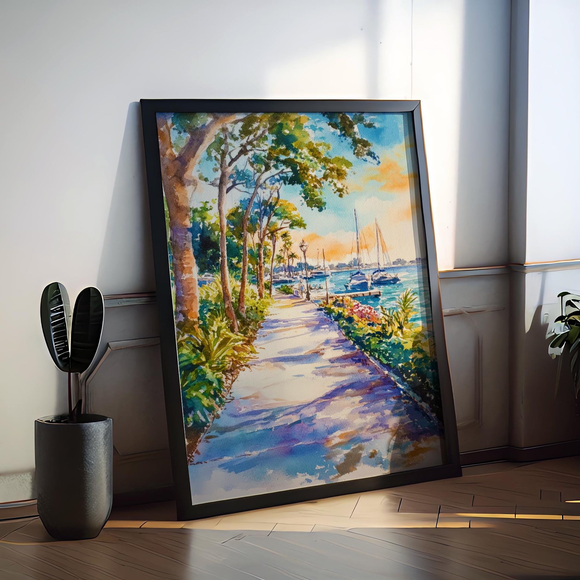 St. Petersburg Watercolor Poster Wall Art St. Petersburg Wall Hanging Home Décor St. Petersburg Gift Art Lovers United States Wall Art