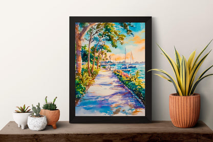 St. Petersburg Watercolor Poster Wall Art St. Petersburg Wall Hanging Home Décor St. Petersburg Gift Art Lovers United States Wall Art