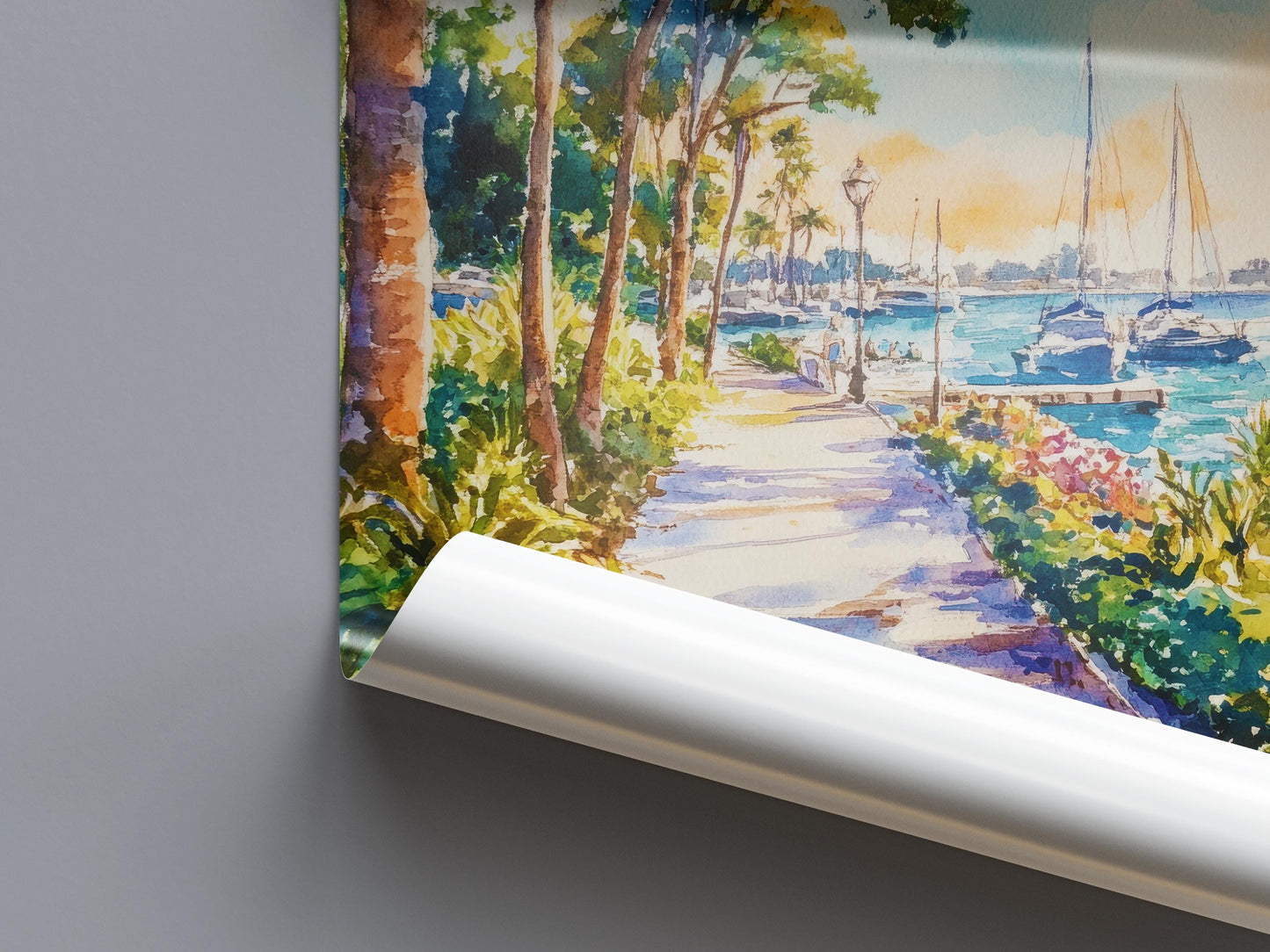 St. Petersburg Watercolor Poster Wall Art St. Petersburg Wall Hanging Home Décor St. Petersburg Gift Art Lovers United States Wall Art