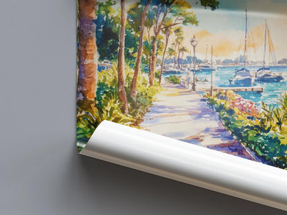 St. Petersburg Watercolor Poster Wall Art St. Petersburg Wall Hanging Home Décor St. Petersburg Gift Art Lovers United States Wall Art