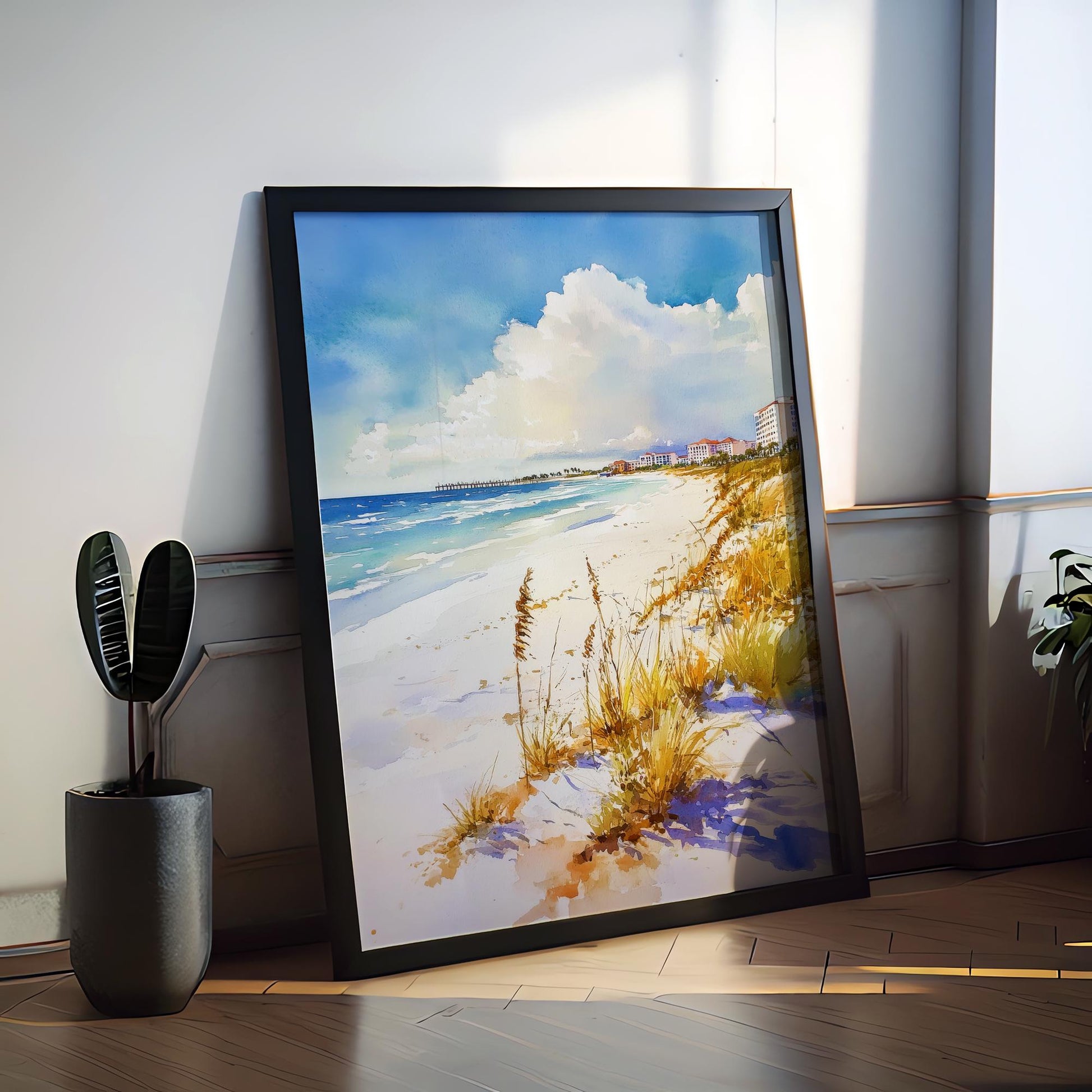 St. Pete Beach Watercolor Poster Wall Art St. Pete Beach Wall Hanging Home Décor St. Pete Beach Gift Art Lovers United States Wall Art