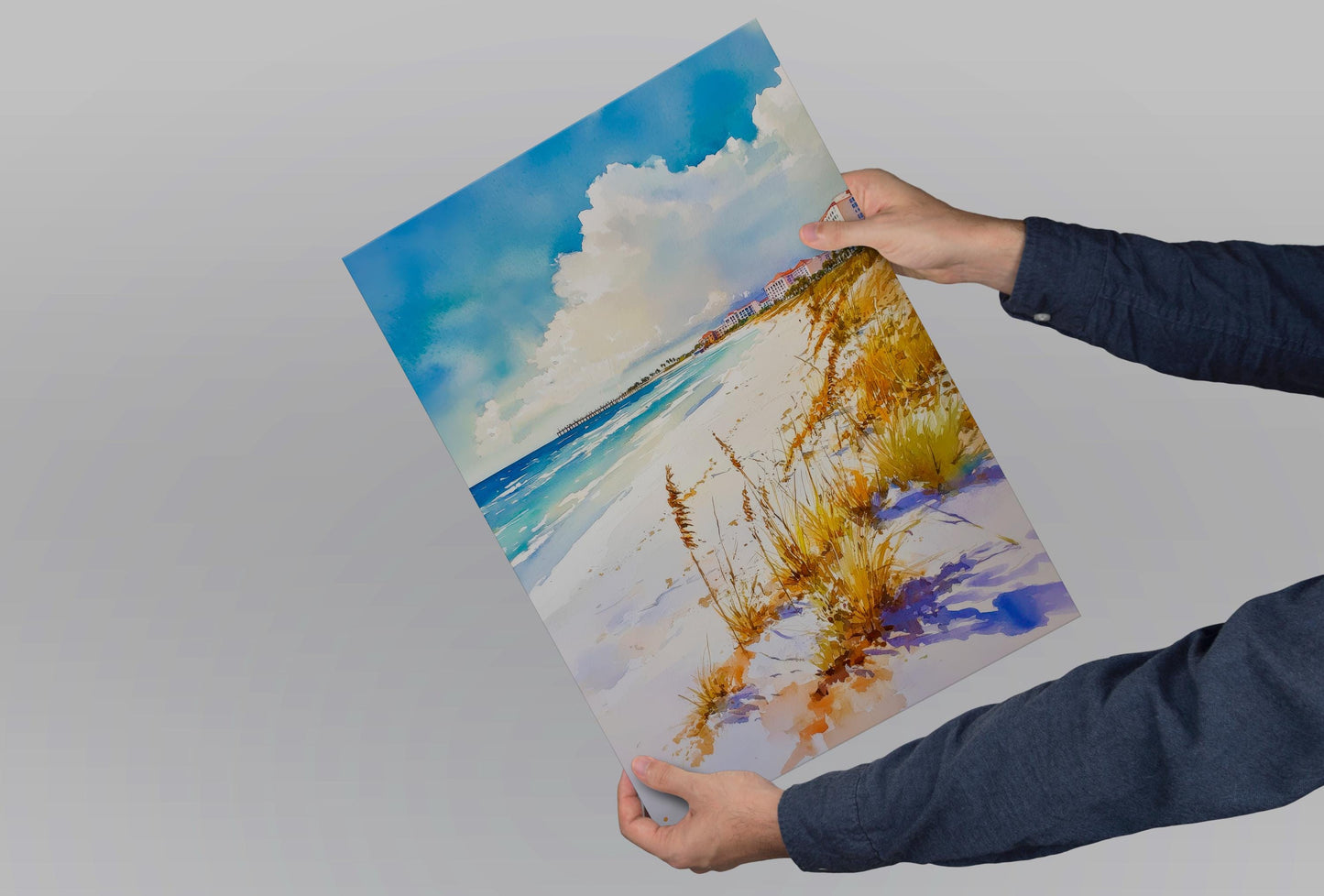 St. Pete Beach Watercolor Poster Wall Art St. Pete Beach Wall Hanging Home Décor St. Pete Beach Gift Art Lovers United States Wall Art