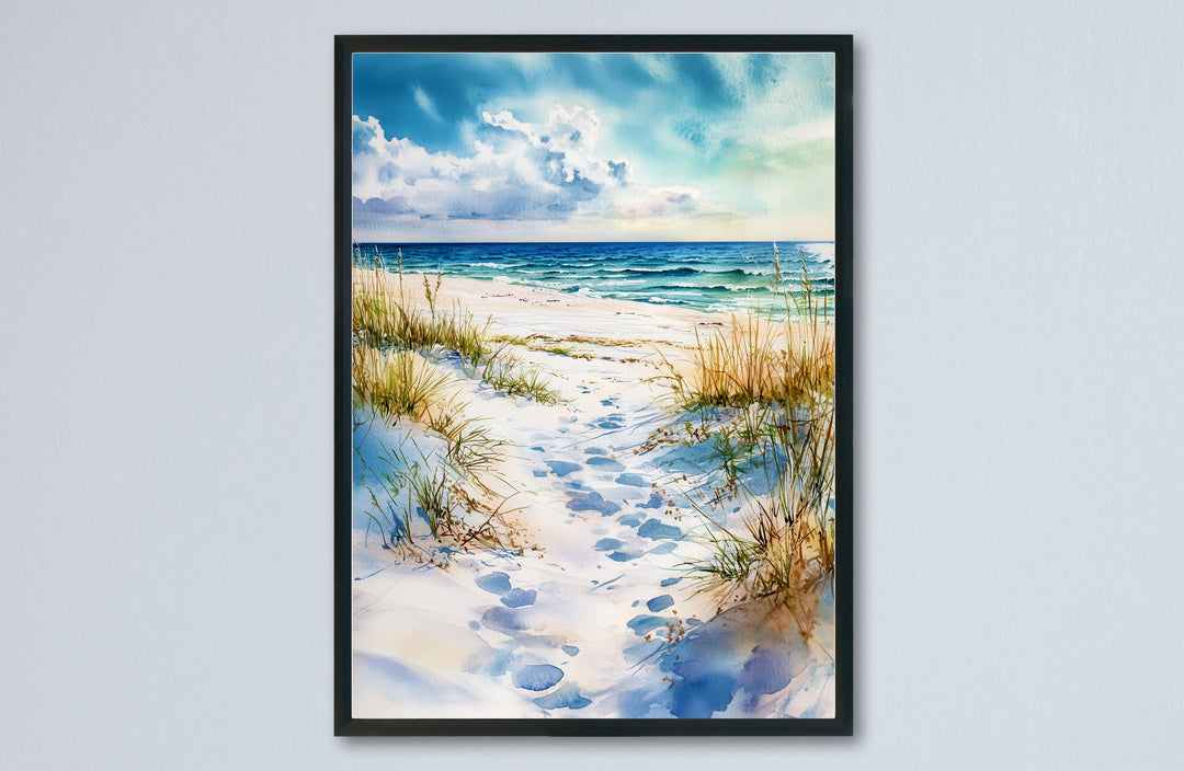 Gulf Islands National Seashore Watercolor Poster Wall Art Gulf Islands National Seashore Wall Hanging Home Décor Gulf Islands