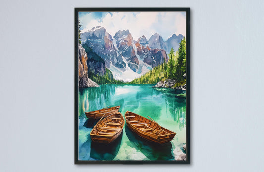 Dolomites Watercolor Poster Wall Art Dolomites Wall Hanging Home Décor Dolomites Gift Art Lovers Italy Art Lover Gift Italy Wall Art