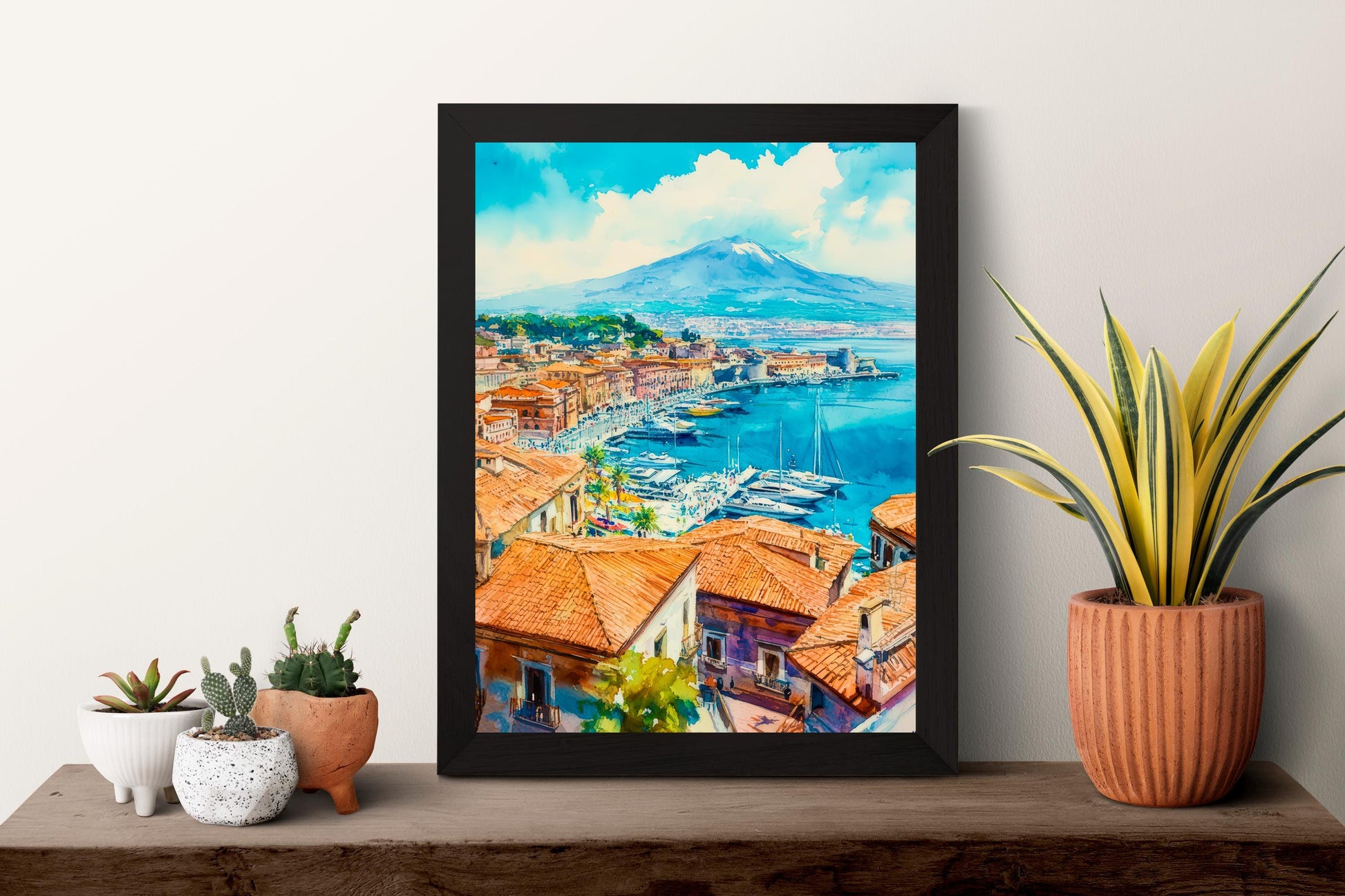 Catania Watercolor Poster Wall Art Catania Wall Hanging Home Décor Catania Gift Art Lovers Italy Art Lover Gift Italy Wall Art