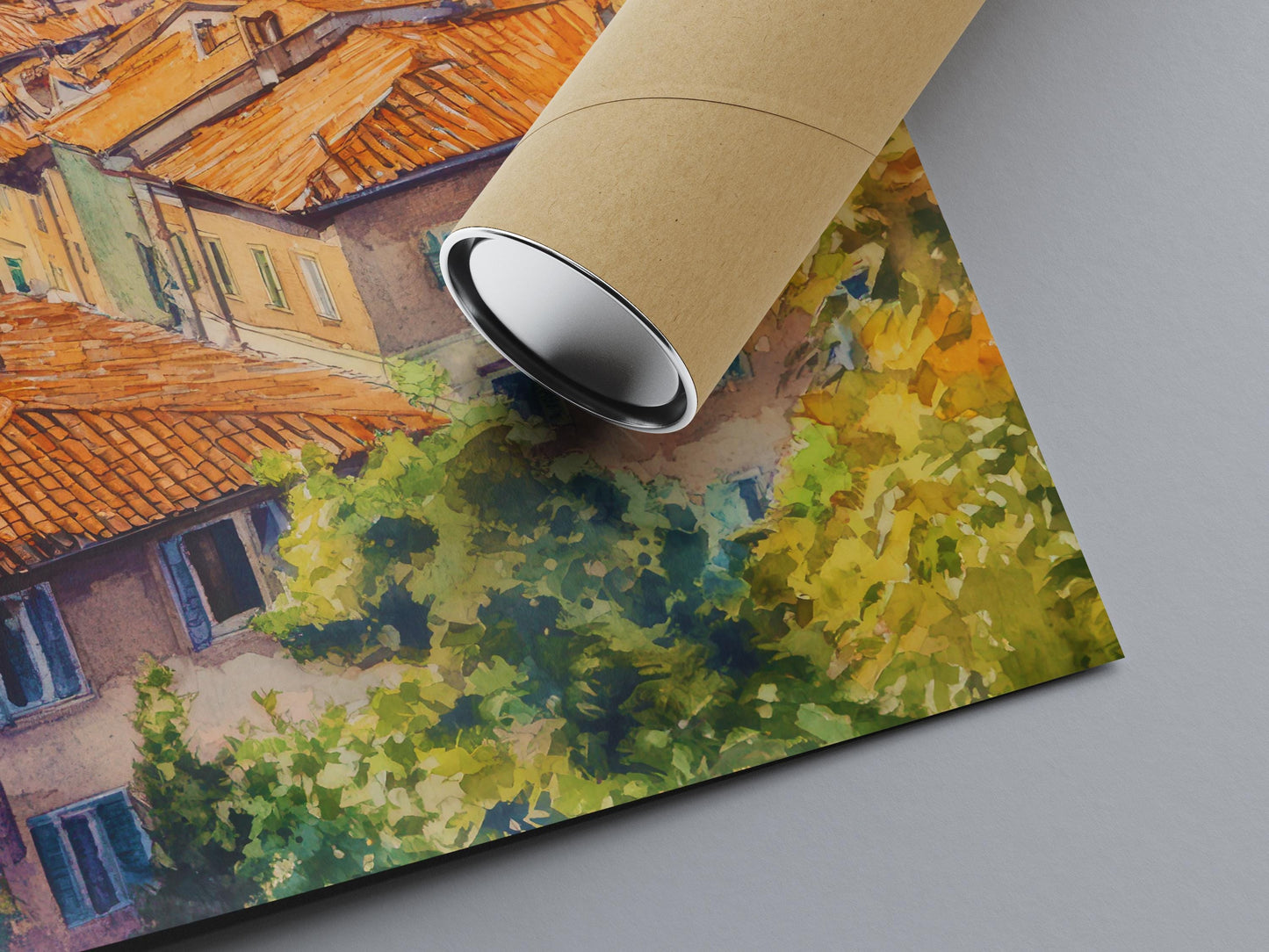 Bergamo Watercolor Poster Wall Art Bergamo Wall Hanging Home Décor Bergamo Gift Art Lovers Italy Art Lover Gift Italy Wall Art