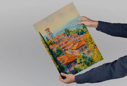 Bergamo Watercolor Poster Wall Art Bergamo Wall Hanging Home Décor Bergamo Gift Art Lovers Italy Art Lover Gift Italy Wall Art