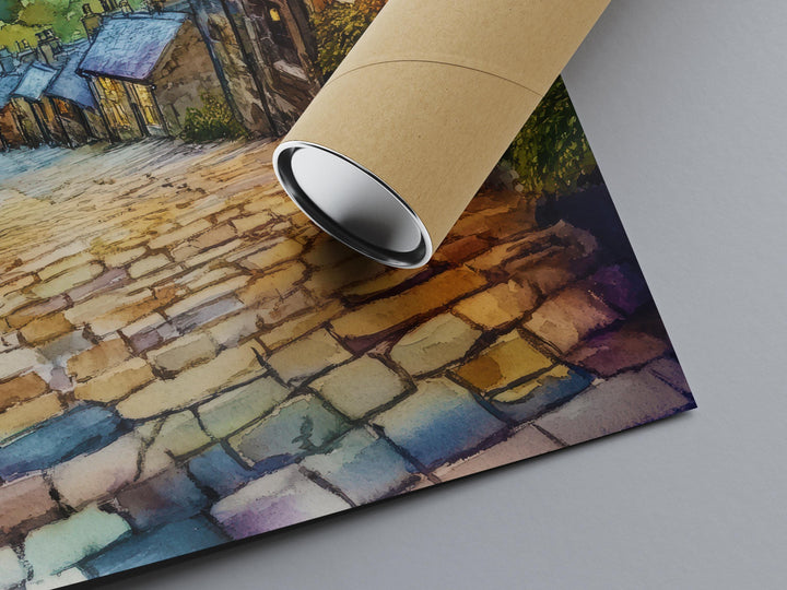 Haworth Watercolor Poster Wall Art Haworth Wall Hanging Home Décor Haworth Gift Art Lovers United Kingdom Wall Art