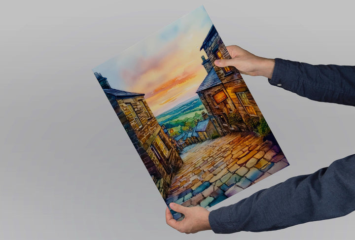 Haworth Watercolor Poster Wall Art Haworth Wall Hanging Home Décor Haworth Gift Art Lovers United Kingdom Wall Art