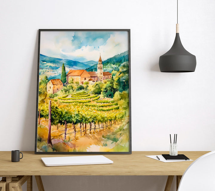 Wachau Watercolor Poster Wall Art Wachau Wall Hanging Home Décor Wachau Gift Art Lovers Austria Wall Art