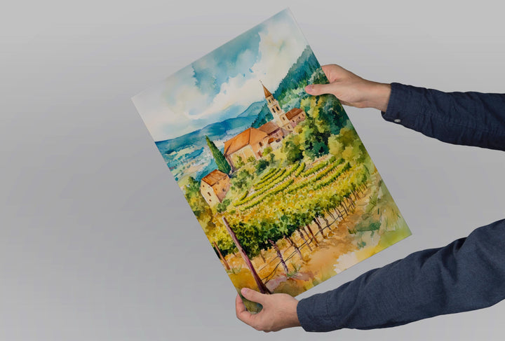 Wachau Watercolor Poster Wall Art Wachau Wall Hanging Home Décor Wachau Gift Art Lovers Austria Wall Art