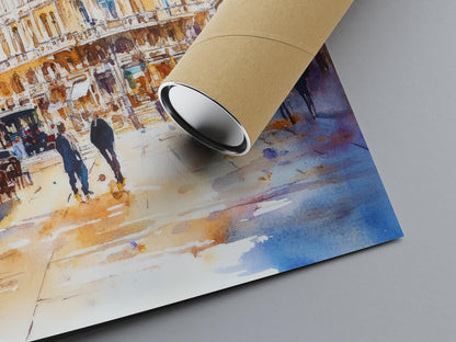 Vienna Watercolor Poster Wall Art Vienna Wall Hanging Home Décor Vienna Gift Art Lovers Austria Art Lover Gift Austria Wall Art