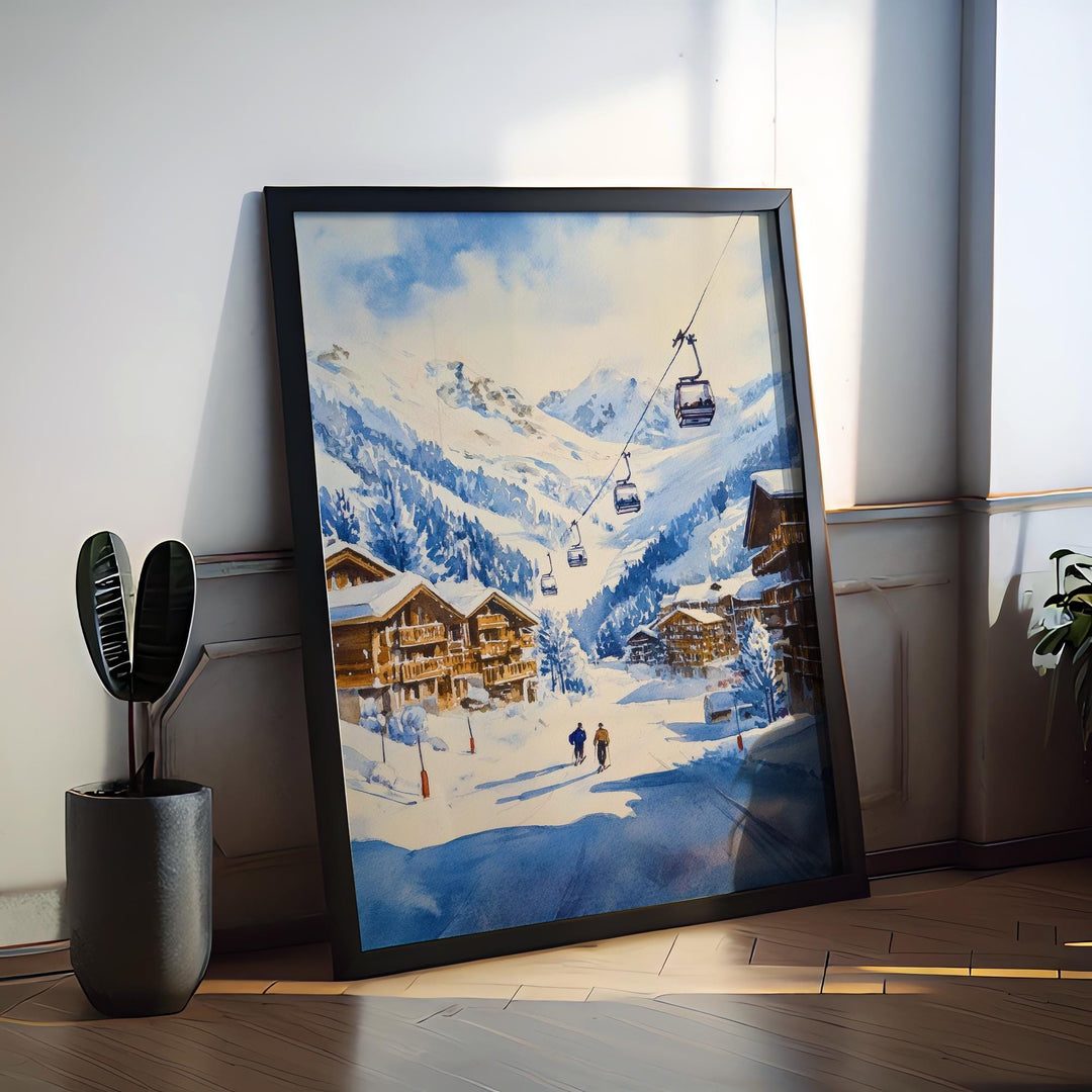 Lech Watercolor Poster Wall Art Lech Wall Hanging Home Décor Lech Gift Art Lovers Austria Wall Art