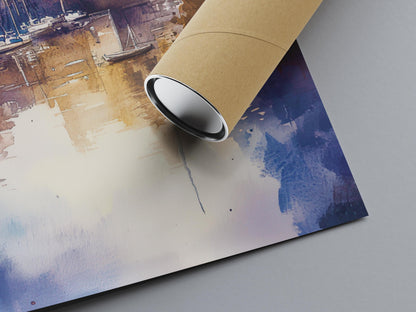 Truro Watercolor Poster Wall Art Truro Wall Hanging Home Décor Truro Gift Art Lovers United Kingdom Wall Art