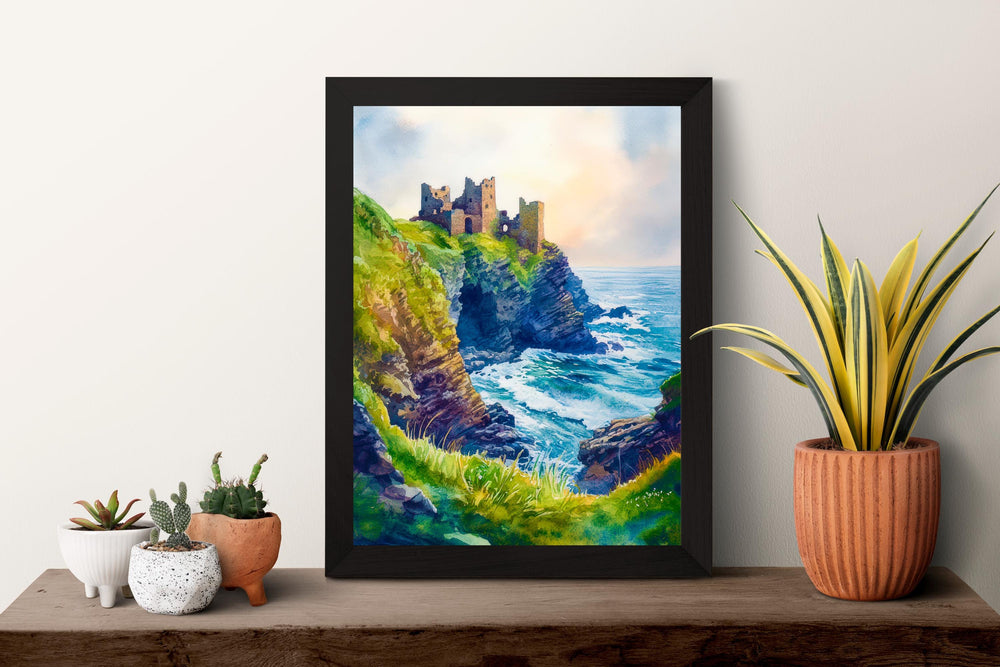 Tintagel Watercolor Poster Wall Art Tintagel Wall Hanging Home Décor Tintagel Gift Art Lovers United Kingdom Wall Art