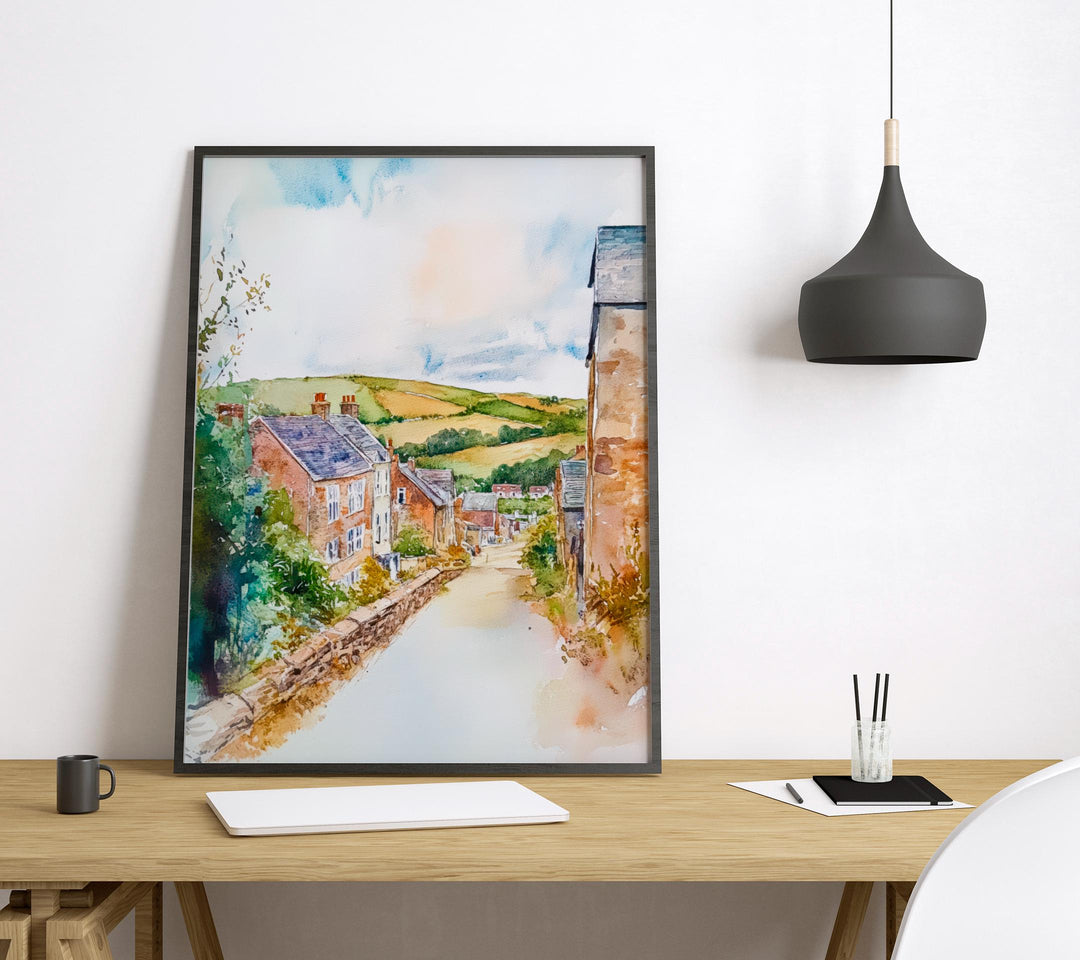 St Austell Watercolor Poster Wall Art St Austell Wall Hanging Home Décor St Austell Gift Art Lovers United Kingdom Wall Art