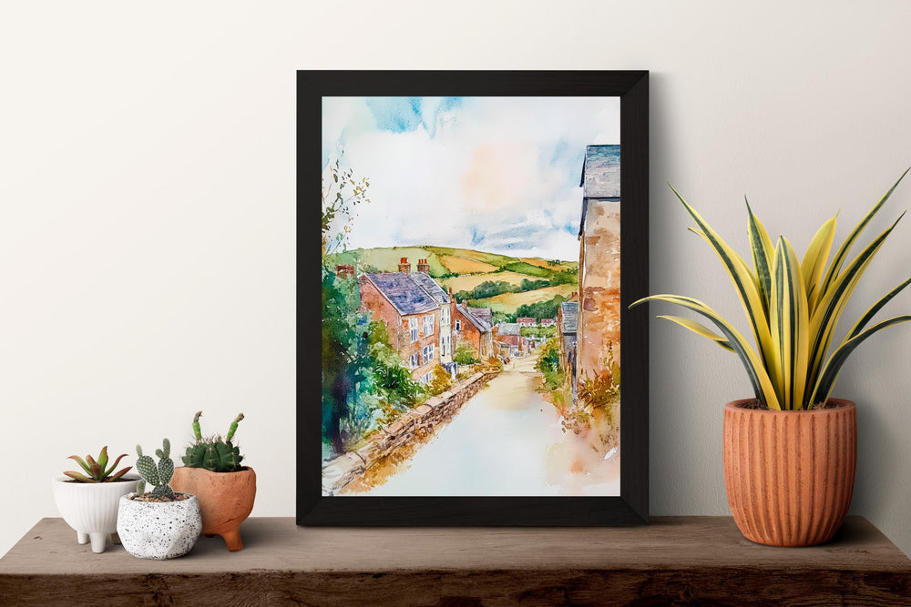 St Austell Watercolor Poster Wall Art St Austell Wall Hanging Home Décor St Austell Gift Art Lovers United Kingdom Wall Art
