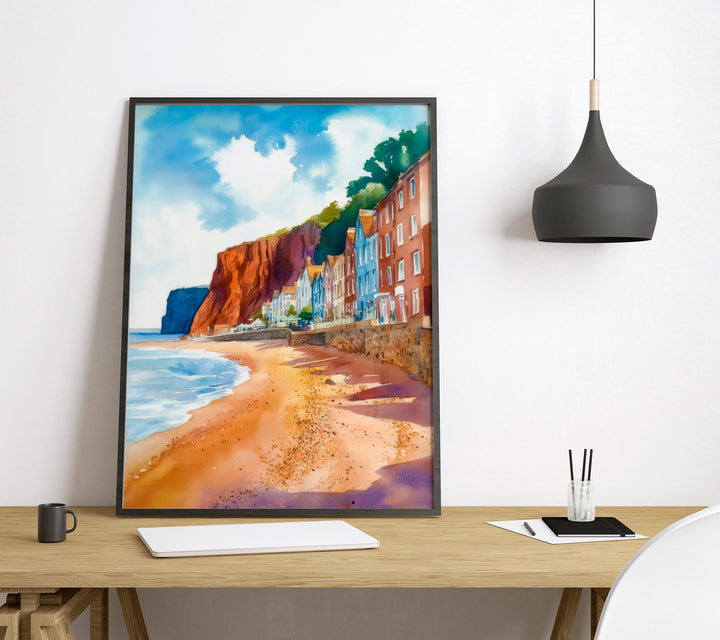 Sidmouth Watercolor Poster Wall Art Sidmouth Wall Hanging Home Décor Sidmouth Gift Art Lovers United Kingdom Wall Art
