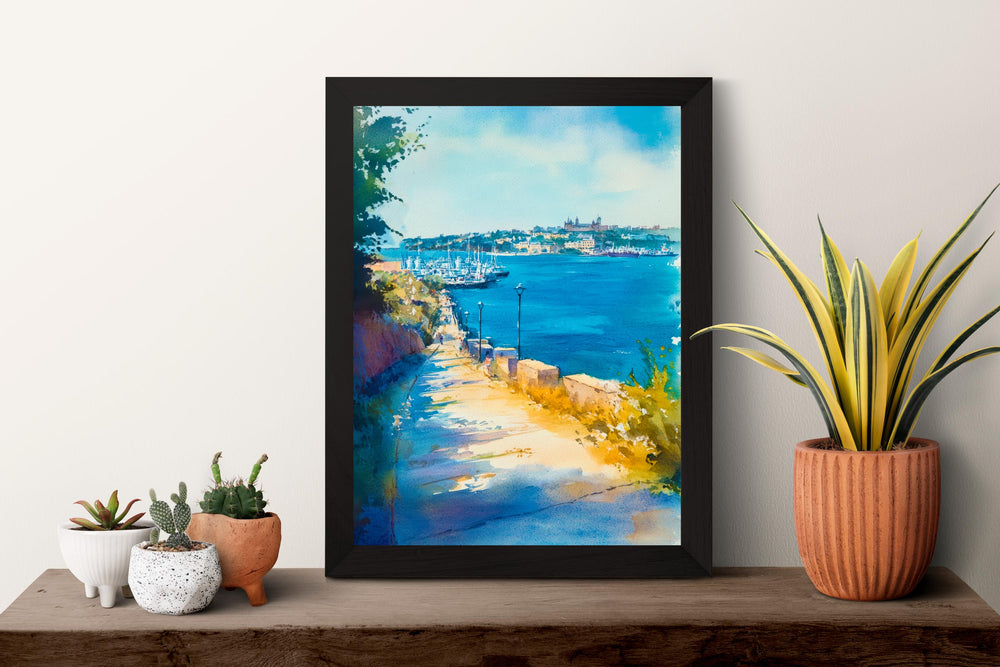 Plymouth Watercolor Poster Wall Art Plymouth Wall Hanging Home Décor Plymouth Gift Art Lovers United Kingdom Wall Art