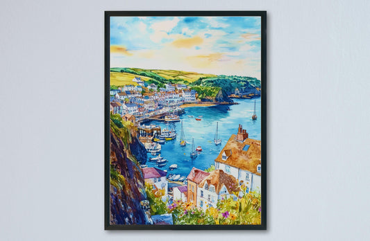 Ilfracombe Watercolor Poster Wall Art Ilfracombe Wall Hanging Home Décor Ilfracombe Gift Art Lovers United Kingdom Wall Art