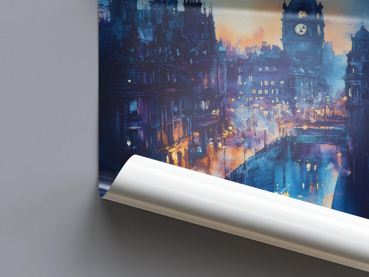 Leeds Watercolor Poster Wall Art Leeds Wall Hanging Home Décor Leeds Gift Art Lovers United Kingdom Wall Art