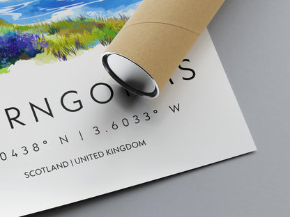 Cairngorms Watercolor Poster Cairngorms Scotland Travel Print Wall Art Cairngorms Home Decor Cairngorms Gift Art Lovers Highlands