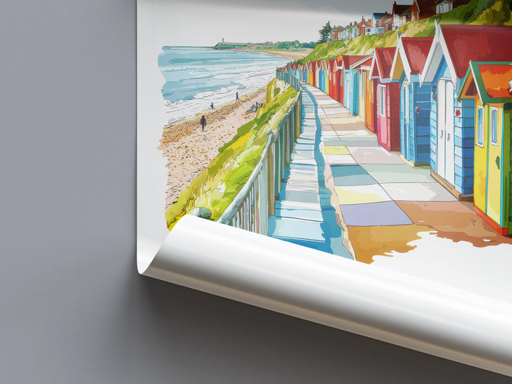 Sheringham Watercolor Poster Sheringham Norfolk Travel Print Wall Art Sheringham Home Decor Sheringham Gift Art Lovers UK Seaside