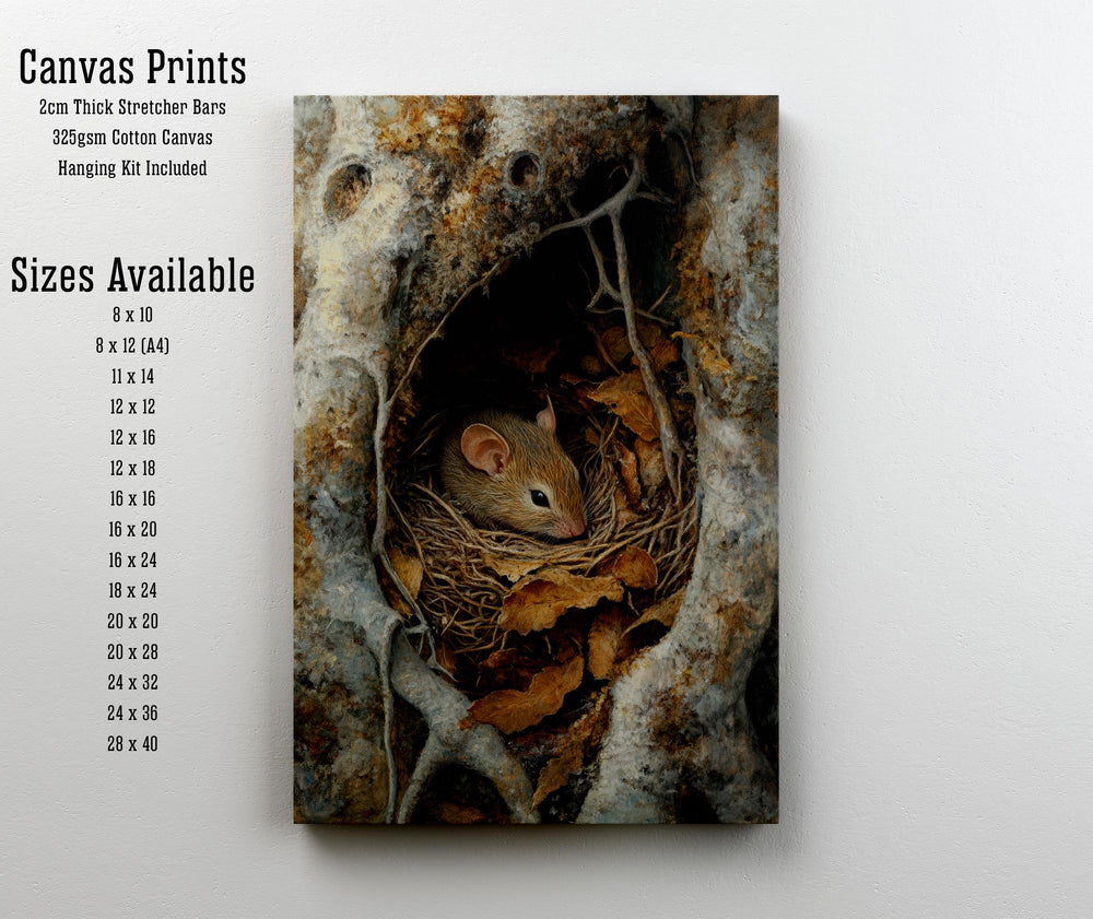 Fieldmouse Cottagecore Print | Vintage Nature Art