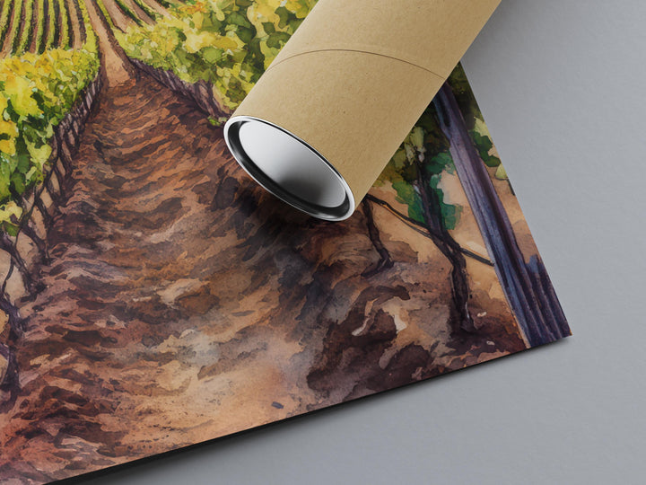 Paso Robles Watercolor Poster Paso Robles California Travel Print Wall Art Paso Robles Home Decor Paso Robles Gift Wine Country Art