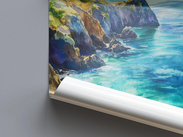 Channel Islands National Park Watercolor Poster Channel Islands California Travel Print Wall Art Channel Islands Home Decor Channel Islands