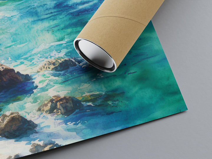 Channel Islands National Park Watercolor Poster Channel Islands California Travel Print Wall Art Channel Islands Home Decor Channel Islands