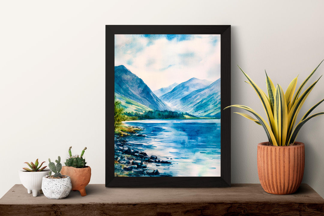 Wasdale Watercolor Poster Wall Art Wasdale Wall Decor Home Décor Wasdale Gift United Kingdom Art Lover Gift, Travel Souvenir Print