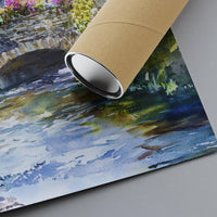 Ambleside Watercolor Poster Wall Art Ambleside Wall Decor Home Décor Ambleside Gift United Kingdom Art Lover Gift, Travel Souvenir Print
