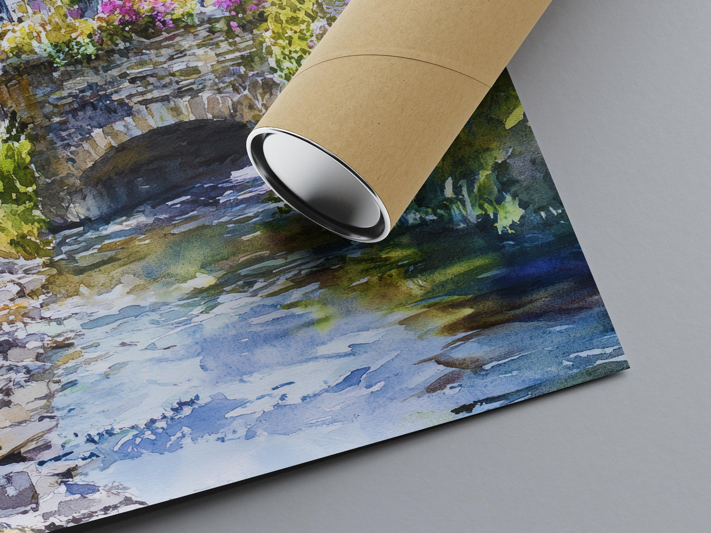 Ambleside Watercolor Poster Wall Art Ambleside Wall Decor Home Décor Ambleside Gift United Kingdom Art Lover Gift, Travel Souvenir Print