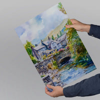 Ambleside Watercolor Poster Wall Art Ambleside Wall Decor Home Décor Ambleside Gift United Kingdom Art Lover Gift, Travel Souvenir Print