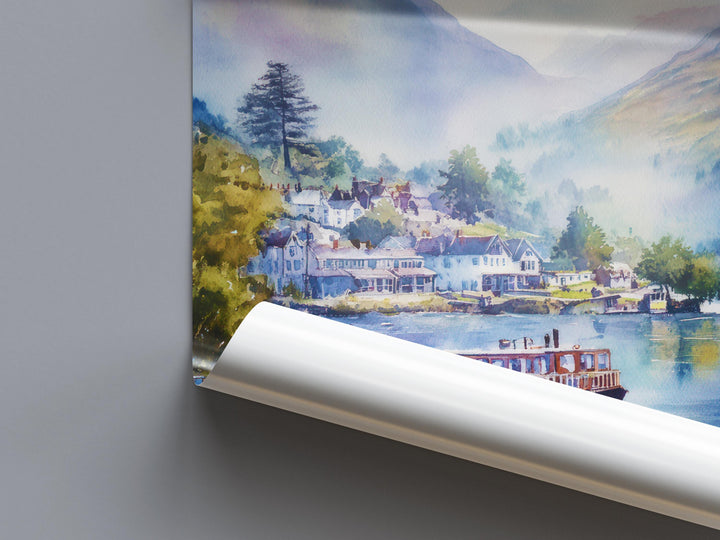 Glenridding Watercolor Poster Wall Art Glenridding Wall Decor Home Décor Glenridding Gift United Kingdom Art Lover Gift, Travel Print