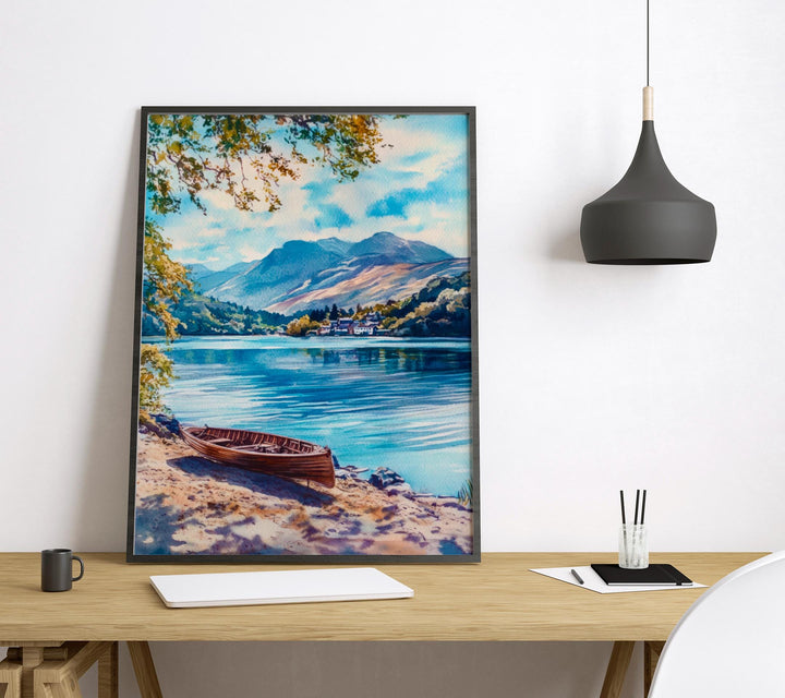 Coniston Watercolor Poster Wall Art Coniston Wall Hanging Home Décor Coniston Gift Art Lovers United Kingdom Art Lover Gift