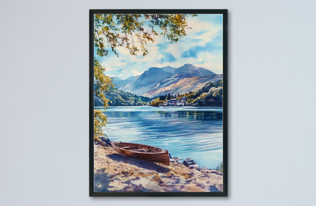 Coniston Watercolor Poster Wall Art Coniston Wall Hanging Home Décor Coniston Gift Art Lovers United Kingdom Art Lover Gift