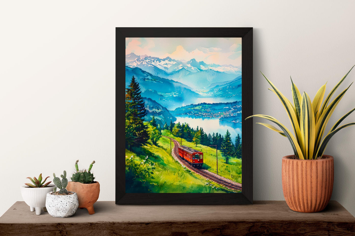 Rigi watercolor poster Wall Art Rigi Wall Hanging Home Décor Rigi Gift Art Lovers Switzerland Art Lover Gift Switzerland wall art