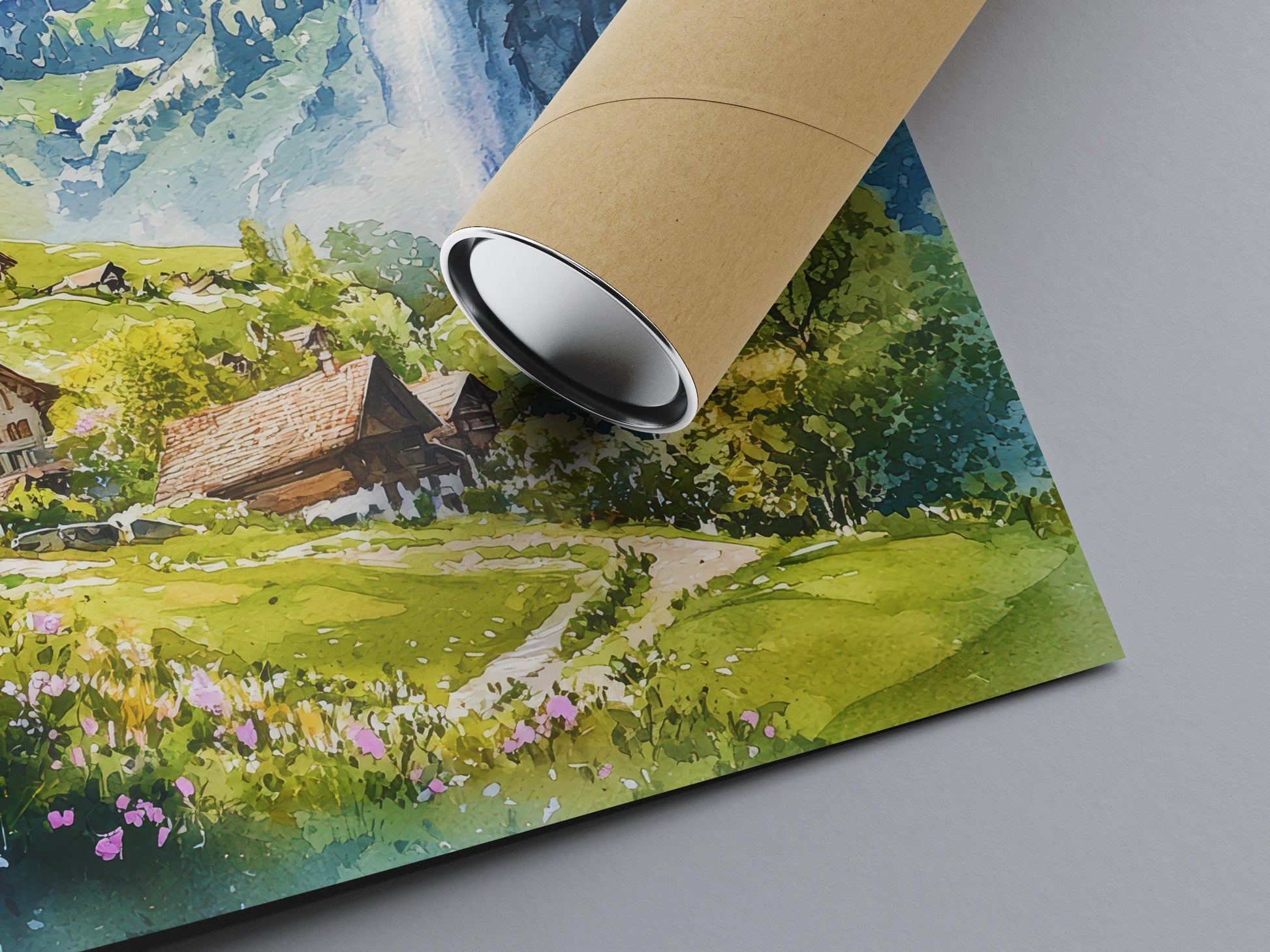 Grindelwald watercolor poster Wall Art Grindelwald Wall Hanging Home Décor Grindelwald Gift Art Lovers Switzerland Art Lover Gift
