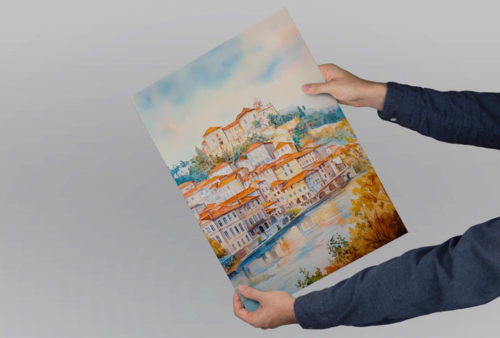 Coimbra watercolor poster Wall Art Coimbra Wall Hanging Home Décor Coimbra Gift Art Lovers Portugal Art Lover Gift Portugal wall art