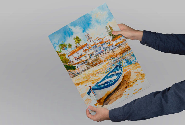 Cascais watercolor poster Wall Art Cascais Wall Hanging Home Décor Cascais Gift Art Lovers Portugal Art Lover Gift Portugal wall art